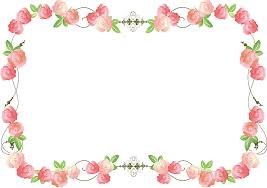 rose frame vector free