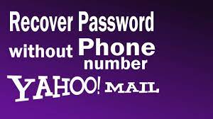 how to recover yahoo pword without