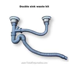 double sink waste drain pipe