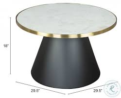 Nuclear Black And Gold Coffee Table