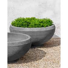 giulia large cast stone bowl planter
