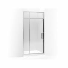 pivot shower door with sliding steam