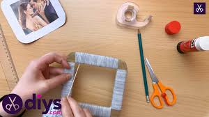 how to make a cardboard photo frame