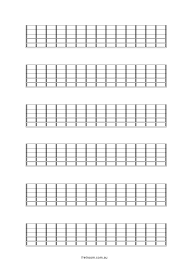 Blank Neck Diagram 06x12 Blank Fretboard 6 Blocks With 12