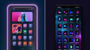 17 neon app icon packs for ios 17