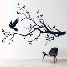 Dove Tree Branch Birds Feather Wall