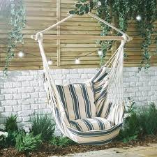 Vonhaus Striped Hanging Chair Swing