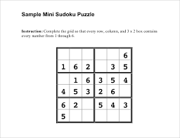 Prinable Sudoku Templates 15 Free Word Pdf Documents
