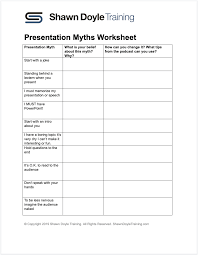 episode presentation myths and how to reframe them shawn the presentation myths worksheet