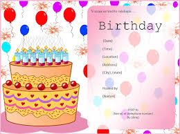Check spelling or type a new query. Free Birthday Invitation Format Free Word Templates