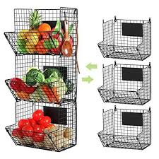 Cosrack Metal Wire Basket Wall Mount