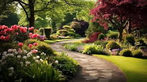 An Image Of A Classic English Garden