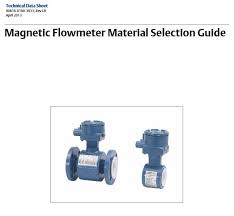 Emerson 2013 Magnetic Flowmeter Material Selection Guide
