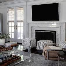 Art Deco Marble Fireplace Design Ideas
