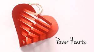 diy paper heart for valentines day