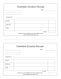 6 free donation receipt templates