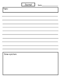 Writing Journal Template And Journal Topic Ideas For Kids With Autism