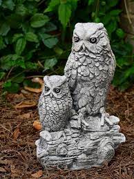 Large Owl Sculpture Stone Owl Statue