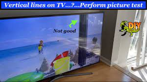 vertical lines on tv perform picture