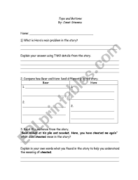 Tops and bottoms book pdf. English Worksheets Tops And Bottoms Comprehension Strategies