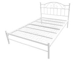 Exmoor Small Double 4ft White Metal Bed