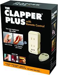 Amazon Com The Clapper Plus With Remote Control Wireless Sound Activated On Off Light Switch Clap Detection Perfect For Kitchen Bedroom Tv Appliances 120 V Wall Plug Smart Home Technology As Seen On Tv Home Audio