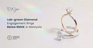lab grown diamond enement rings