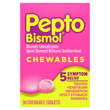 Taking aspirin during pregnancy can cause the babys blood flow to be channeled to. Pepto Bismol 5 Symptom Stomach Relief Chewable Original Flavor 30 Ct Walmart Com Walmart Com