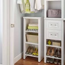 impressions 16 in w white base organizer for wood closet system