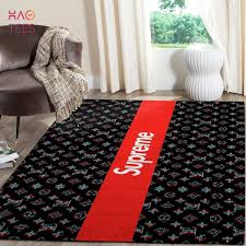 supreme area rug red hypebeast carpet