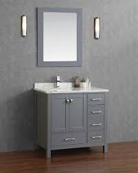 solid wood single bathroom vanity