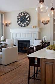 Clock Above Fireplace Design Ideas