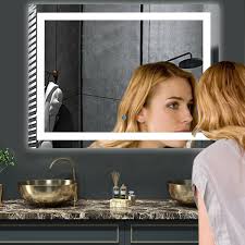 wall mounted led vanity mirror bathroom