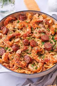 cajun shrimp and sausage pasta a full