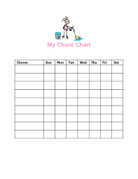 Daily Responsibilities Chart For Kids Free Printable To