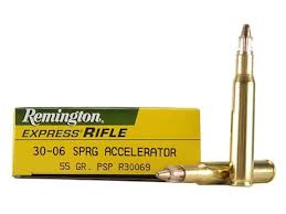 Remington Express Ammunition 30 06 Springfield Accelerator 55 Grain Pointed Soft Point Box Of 20