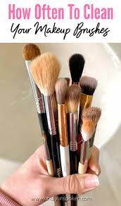 how often to clean makeup brushes