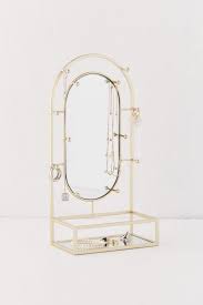 faye jewelry storage mirror stand