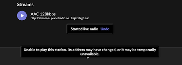 radio station not accessible jazz fm