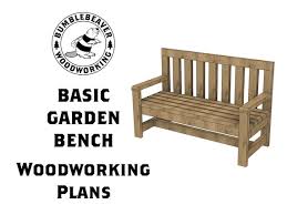 Basic Garden Bench Woodworking Plans