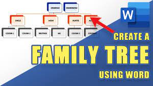 create a printable family tree in word