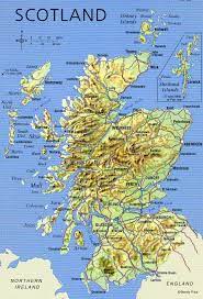 large detailed map of scotland with