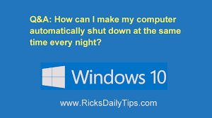 If your computer is affected by malware, it is possible your computer would shut down or click update all to automatically download and install the correct version of all the drivers that are missing or out of hopefully, these fixes could help you fix computer shutting down when playing games issue. Q A How Can I Make My Computer Automatically Shut Down At The Same Time Every Night