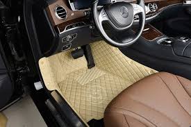 beige diamond car floor mat