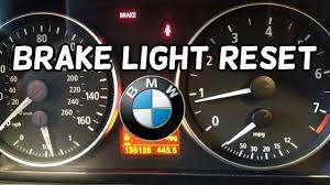 how to reset brake light on bmw car