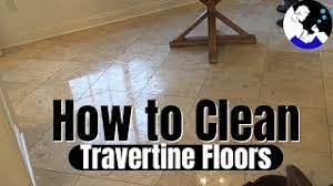 to clean maintain travertine floors