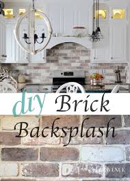 Some tiles, like ceramic, are fairly easy to cut with some practice. Do It Yourself Brick Veneer Backsplash Remington Avenue