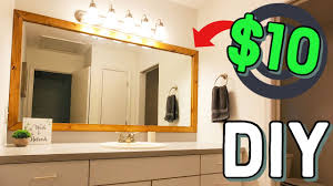 how to frame a bathroom mirror for just