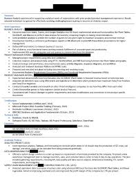 Entry Level Business Analyst Resume Resumes