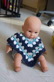 Crochet] Un poncho pour bébé - Corolle 30 cm - Scrap 'A' Boom!